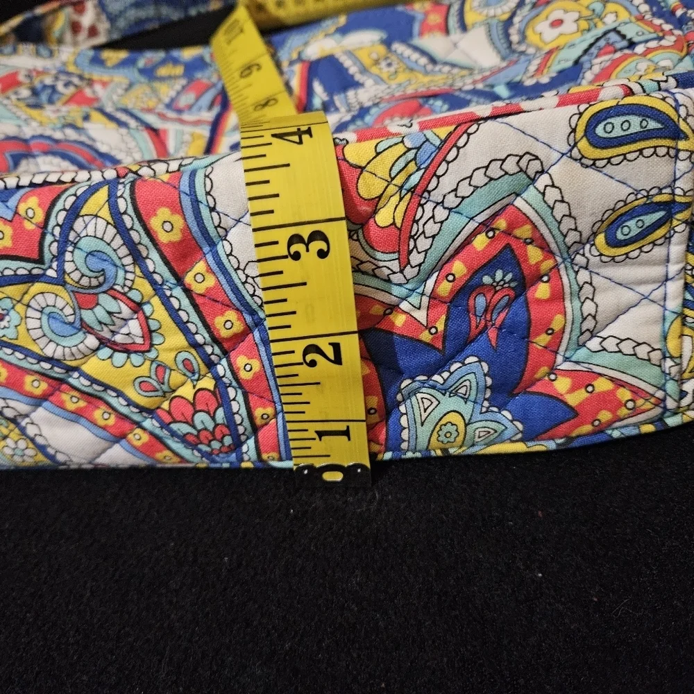 Vera Bradley Casdidy in Marina Paisley- Quilted Multi-color Fabric Shoulder Bag